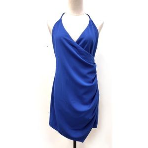 Lovers + Friends Blue Halter Mini Cocktail Dress Size Medium NWT